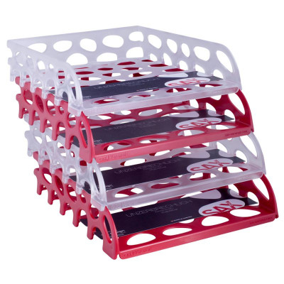 Preview: SAX Aktenkorb Voronoi rot