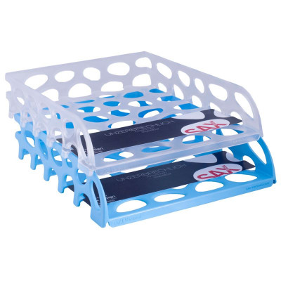 Preview: SAX Aktenkorb Voronoi hellblau