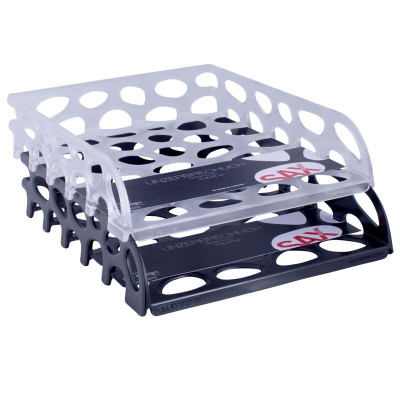 Preview: SAX Aktenkorb Voronoi schwarz