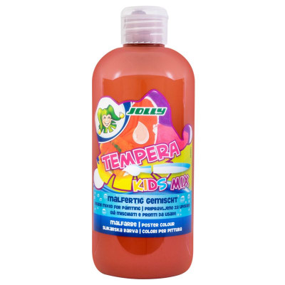 JOLLY Tempera Kids Mix Malfarbe 500ml-Flasche mittelbraun