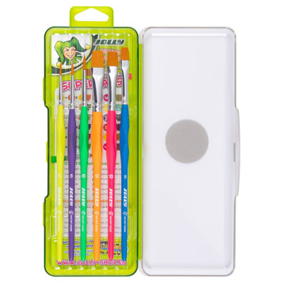 Preview: JOLLY Dreikantpinselset NEON 6er