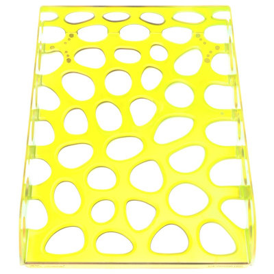 Preview: SAX Aktenkorb Voronoi gelb-neon