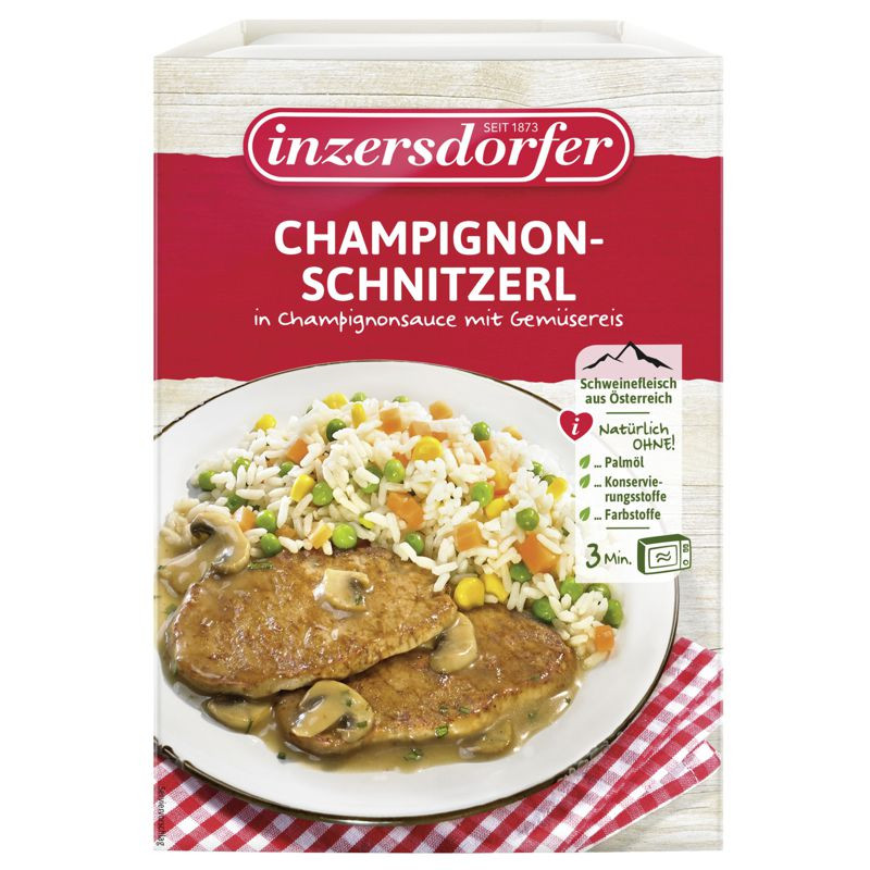 Inzersdorfer Champignonschnitzel 380 g