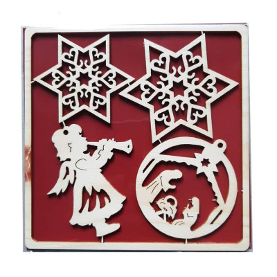 Baumbehang Sterne Christkind Zirbe sortiert