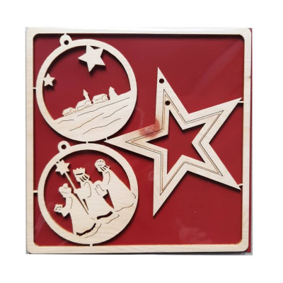 Baumbehang Sterne Heilige Könige Zirbe sortiert