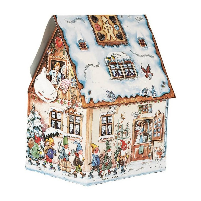 Adventkalender Märchenhaus zum Aufstellen 17x13x25cm