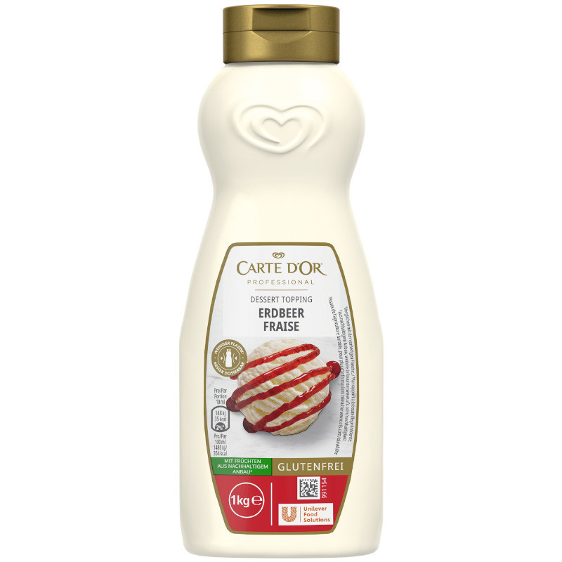 Carte D'Or Dessert Topping Erdbeer 1 kg