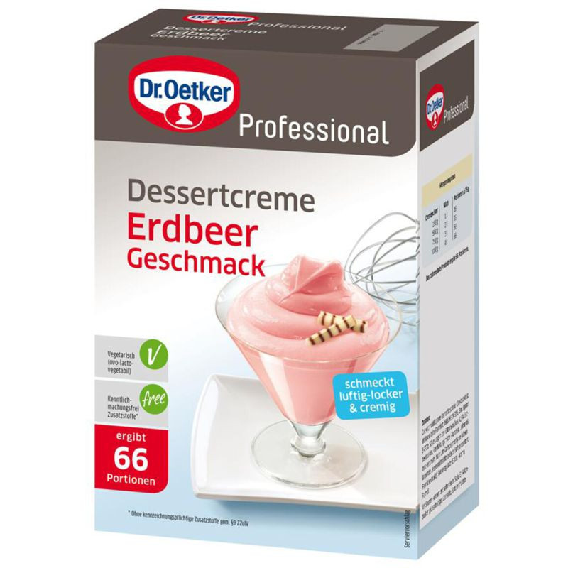 Dr. Oetker Dessertcreme Erdbeer 1 kg