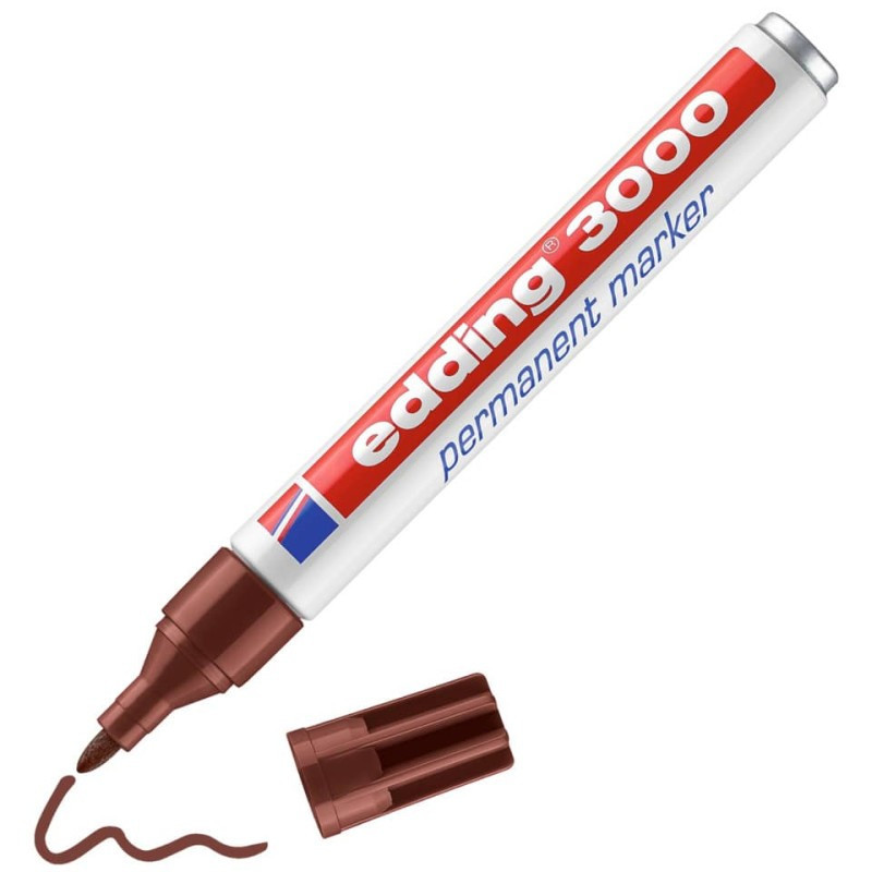 Preview: Edding 3000 Permanentmarker 1,5-3mm braun