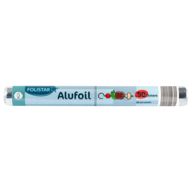 Folistar Alufolie 290 mm x 50 m alu Folie Profi Qualität für Haushalt und Gastronomie
