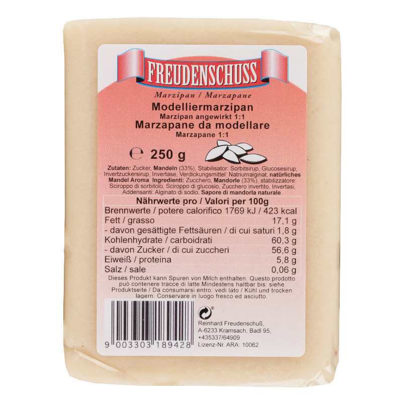 Freudenschuss Modelliermarzipan 250g