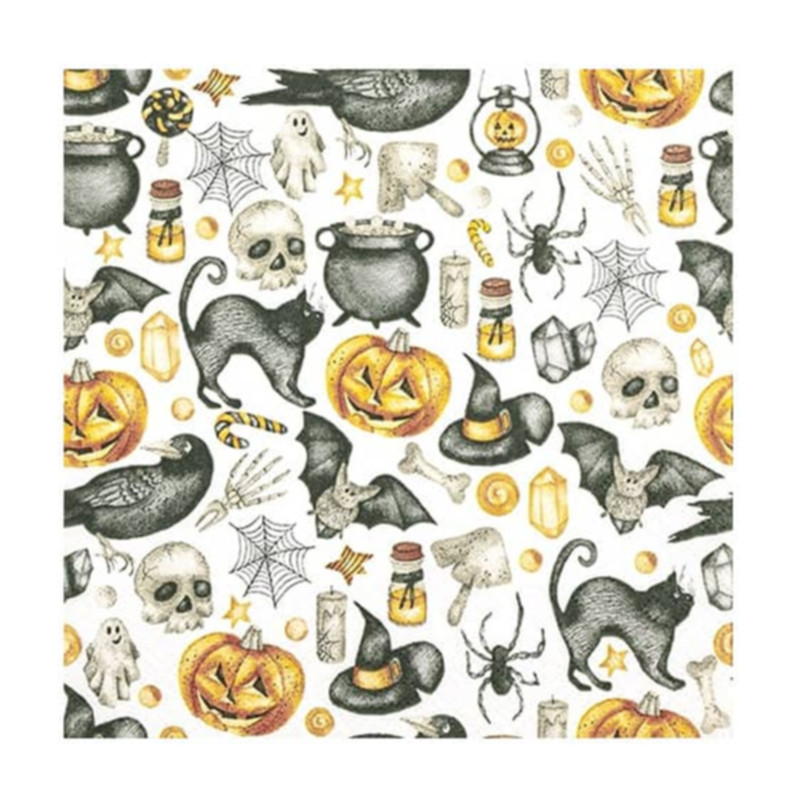 Home Fashion Halloween Motivserviette 33x33cm 3lagig