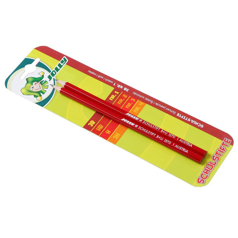 JOLLY Schulstifte Bleistifte 3B 2er Blister