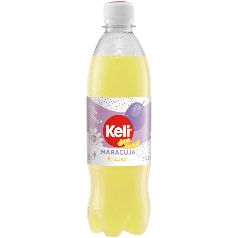 Keli Maracuja Kracherl ohne Zucker 0,5 l Einwegpfand