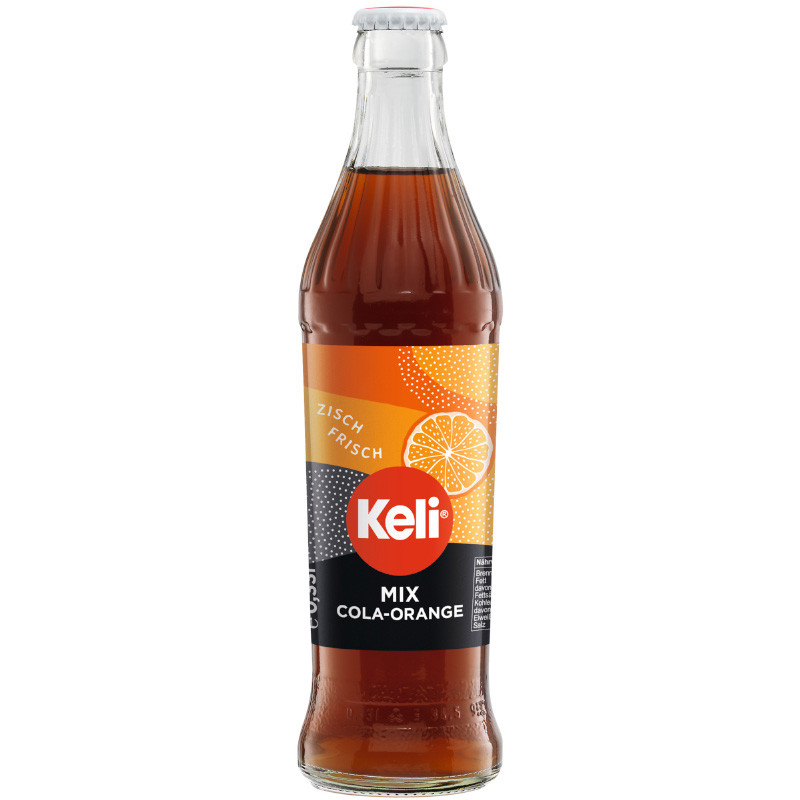 Keli Mix Cola-Orange 330 ml Glasflasche Mehrweg