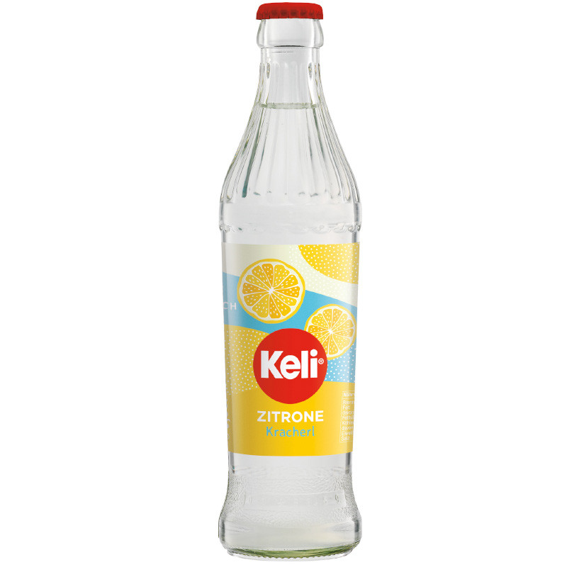 Keli Zitrone Kracherl 330 ml Glasflasche Mehrweg