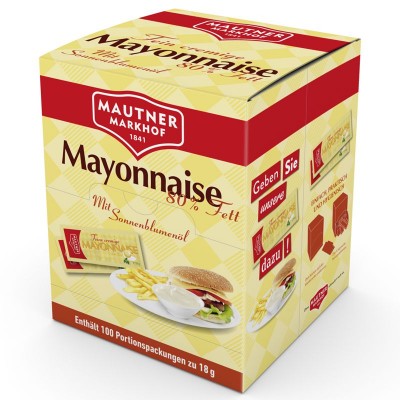 Mautner Markhof Mayonnaise 80% 100x18g