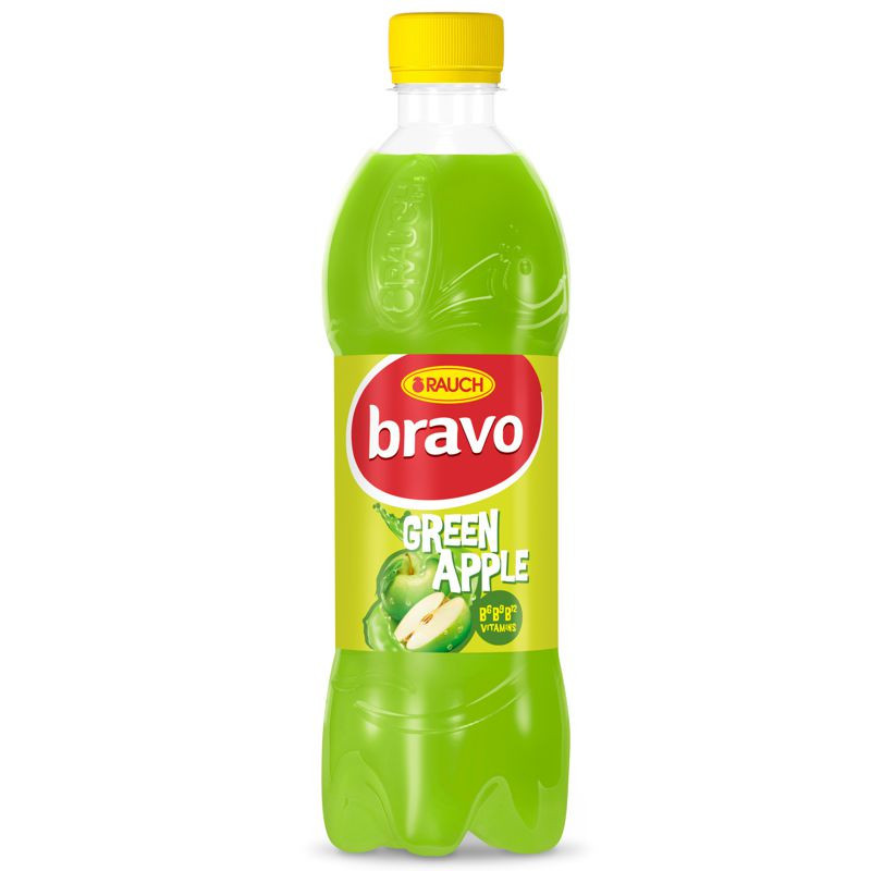 Rauch Bravo Green Apple 500 ml Einwegpfand