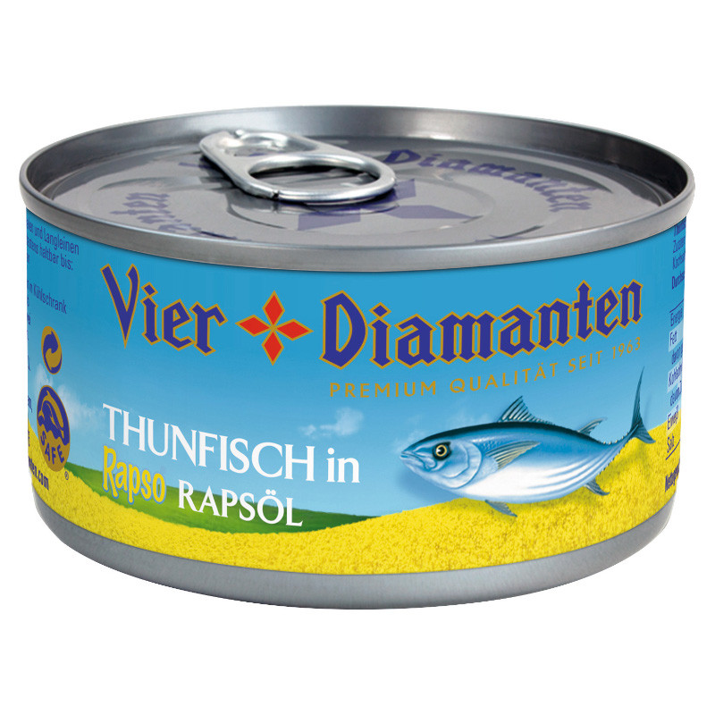 Vier Diamanten Thunfisch in Rapsöl 195 g