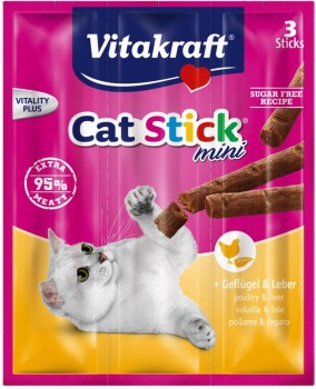 Vitakraft Cat Stick® mini + Geflügel & Leber