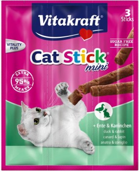 Vitakraft Cat Stick® mini + Ente & Kaninchen