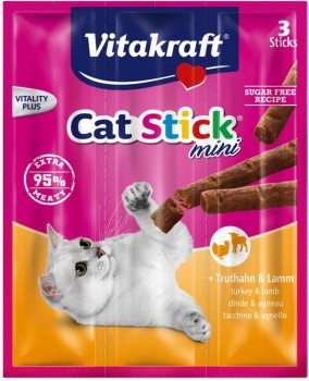 Vitakraft Cat Stick® mini + Truthahn & Lamm
