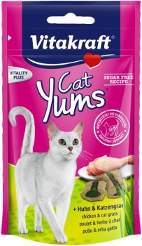Vitakraft Cat Yums Huhn Katzengras