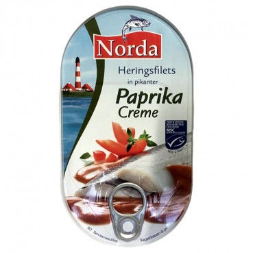 Norda MSC Heringsfilets in Paprika-Creme