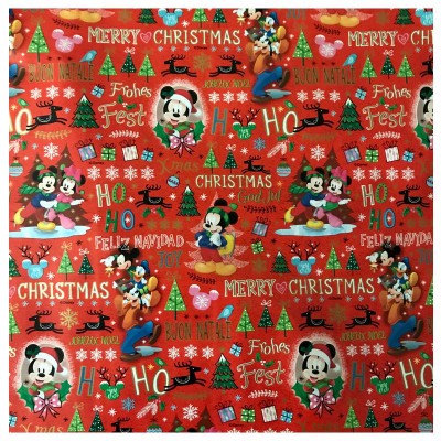 Zoewie Disney Weihnachten Geschenkspapier Micky Maus 2mx70cm