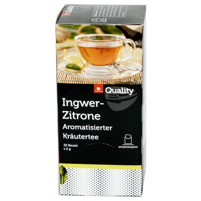 Quality Tee Ingwer Zitrone Tassenportionen 25er