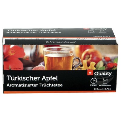 Quality Tee Türkischer Apfel Tassenportionen 25er
