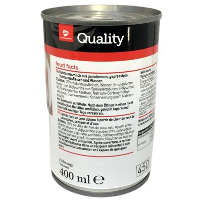 Preview: Quality Kokosmilch 75% 400ml