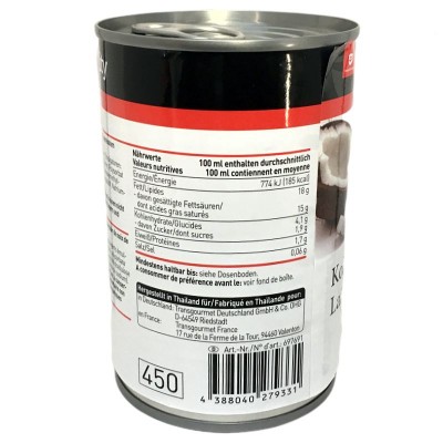 Preview: Quality Kokosmilch 75% 400ml