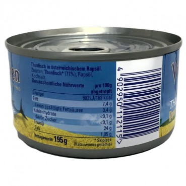 Preview: 4-Diamanten Thunfisch in Rapsöl 195 g