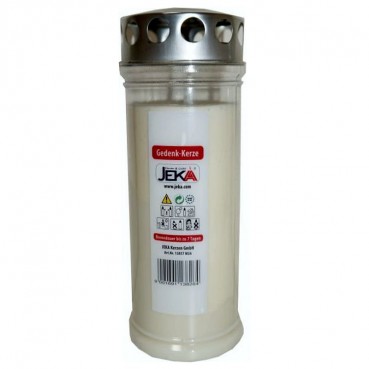 Preview: Jeka Gedenkkerze 215x75mm Rose-Engel bis zu 7 Tage