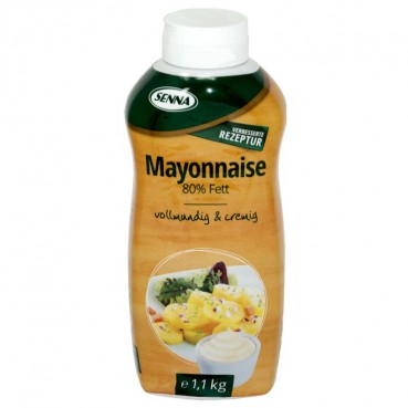 Senna Mayonnaise 80% Fett 1,2 kg