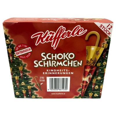Preview: Küfferle Schokoschirmchen Kindheits-Erinnerungen 12 Stück