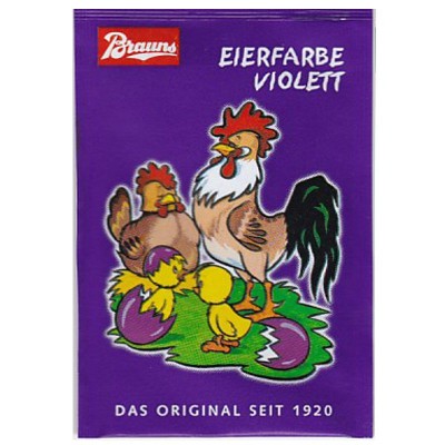 Brauns Eierfarbe violett - zum selber färben von Eiern!