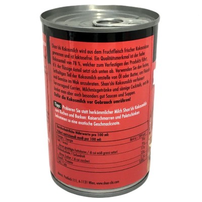 Preview: Shan Shi Kokosmilch 416g