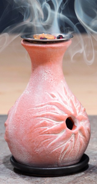 Räucherofen Mexiko natur Keramik H 12 cm B 7,5 cm
