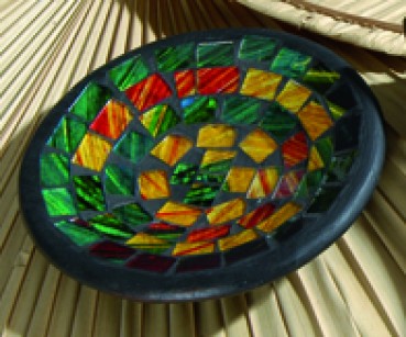 Räucherschale Mosaik Regenbogen Ø 13 cm
