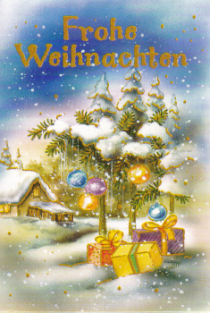 Geschenkanhänger Klappkarte 7,5x5,5 - 1 Stück