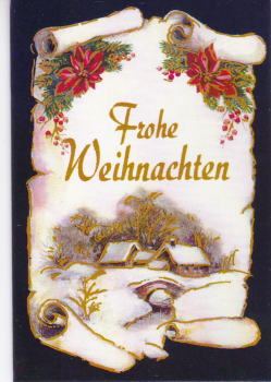 Geschenkanhänger Klappkarte 7,5x5,5 - 1 Stück