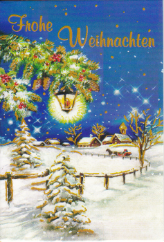 Geschenkanhänger Klappkarte 7,5x5,5 - 1 Stück