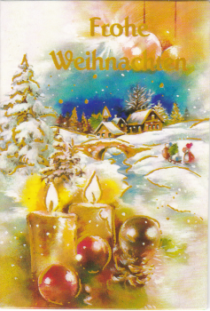 Geschenkanhänger Klappkarte 7,5x5,5 - 1 Stück