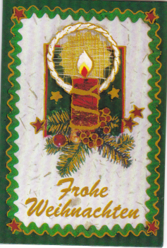 Geschenkanhänger Klappkarte 7,5x5,5 - 1 Stück