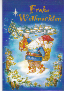 Geschenkanhänger Klappkarte 7,5x5,5 - 1 Stück