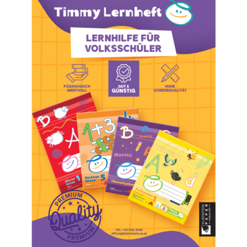 Timmy Lernhefte Rechnen Lernen 4 Lernhilfe für Volksschüler