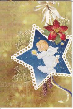 Geschenkanhänger Klappkarte 7,5x5,5 - 1 Stück