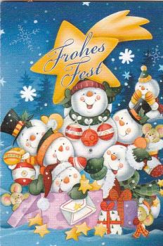 Geschenkanhänger Klappkarte 7,5x5,5 - 1 Stück